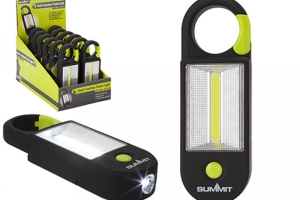 Summit Dual function Panel Light & Torch with Carabiner 3W 150 lumens 1W 50 Lumens free 3 x AAA